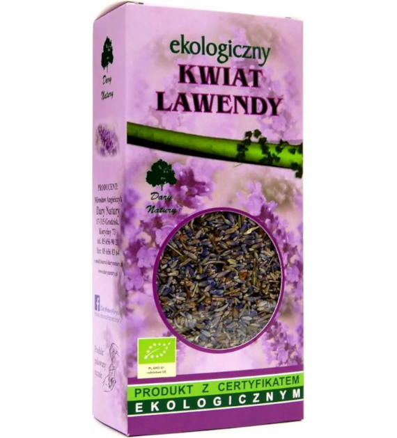 Herbatka Lawenda kwiat 50g DARY NATURY BIO