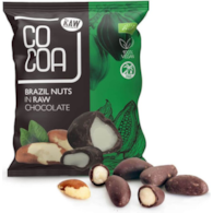 Orzechy brazylijskie w gorzkiej czekoladzie RAW 70g COCOA BIO