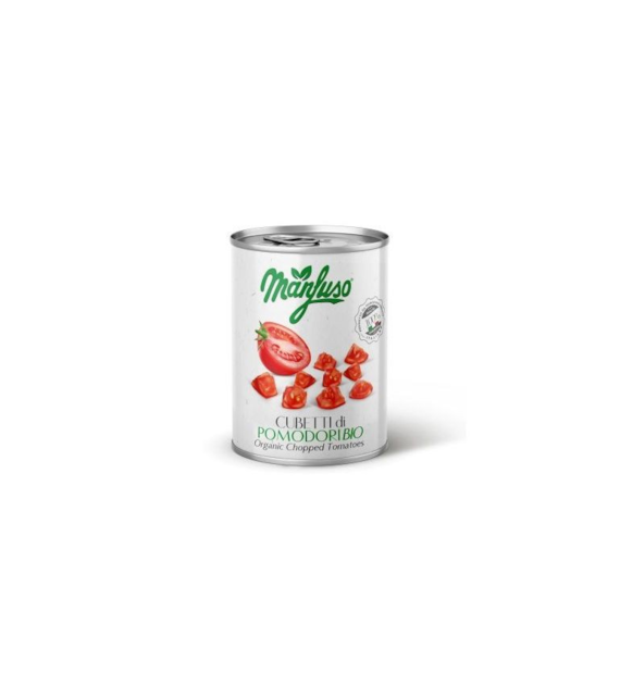 Pomidory krojone puszka 400g MANFUSO BIO