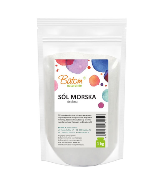 Sól morska drobna 1kg BATOM