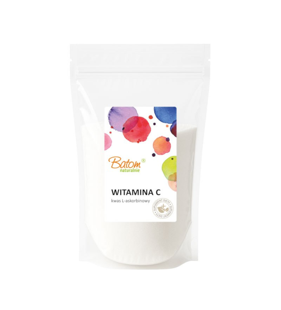 Witamina C proszek (kwas L- askorbinowy) 500g BATOM - suplement diety