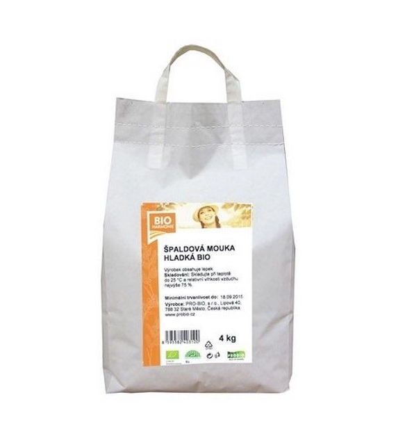 Mąka orkiszowa TYP 550 biała luksusowa 4kg BIO HARMONIE