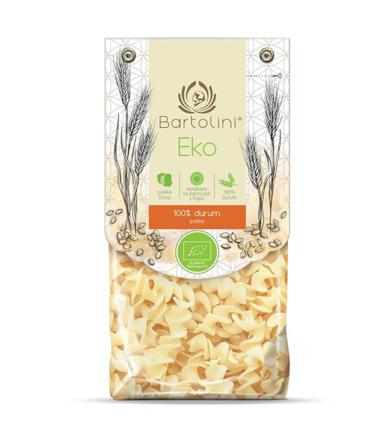 Makaron pszenny durum świderek 250g BARTOLINI BIO