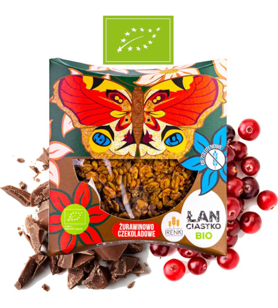 Ciastko z żurawiną i czekoladą 40g IRENKI BIO