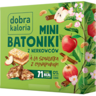 Mini batoniki z nerkowców à la szarlotka z cynamonem bez cukru 102g DOBRA KALORIA