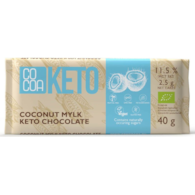 Czekolada kokosowa KETO bez cukru 40g COCOA BIO