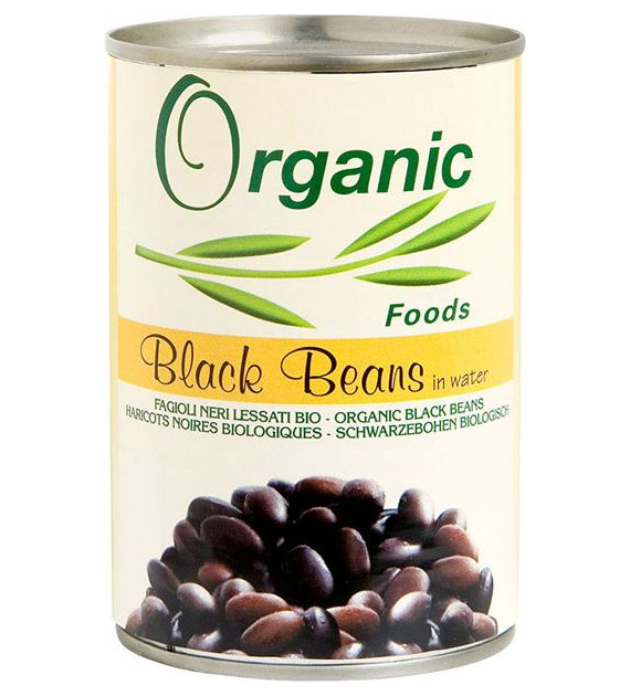 Fasola czarna puszka 400g ORGANIC FOODS BIO