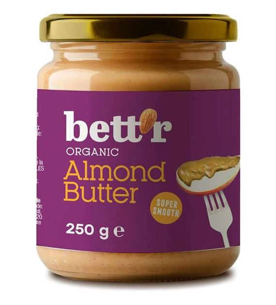 Masło migdałowe 100% 250g BETTR BIO
