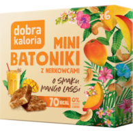 Mini batoniki z nerkowcami Mango lassi bez cukru 102g DOBRA KALORIA