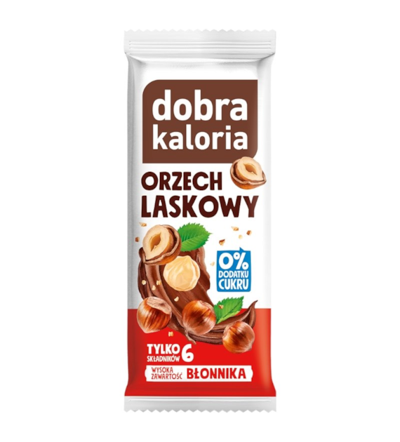Baton daktylowy orzech laskowy bez cukru 35g DOBRA KALORIA