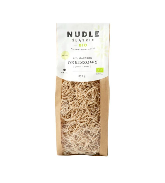 Makaron orkiszowy nitki 250g NUDLE ŚLĄSKIE BIO