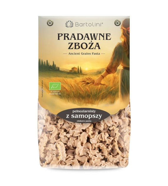 Makaron z samopszy Pradawne Zboża fala 250g BARTOLINI BIO