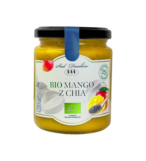 Mus z mango z chia bez cukru 250g SAD DANKÓW BIO
