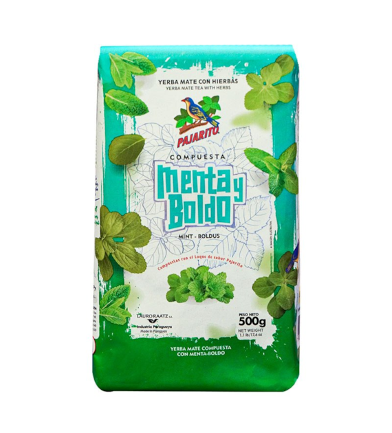 Yerba Mate ziołowa z mietą i boldo 500g PAJARITO