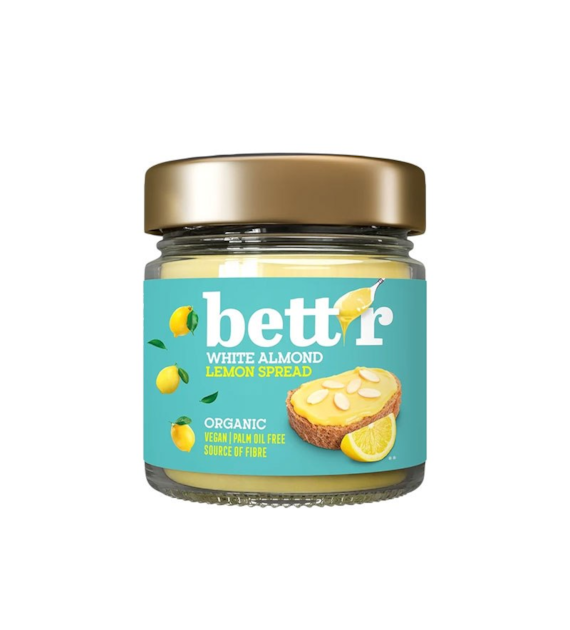 Krem z migdałów cytrynowy 200g BETTR BIO