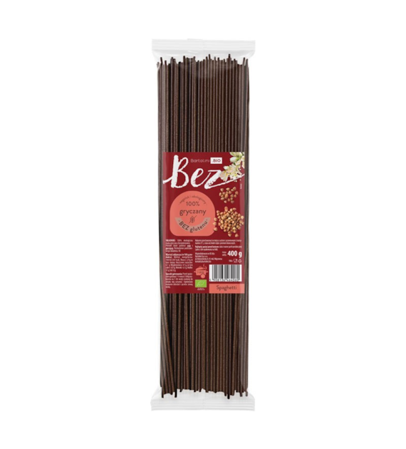 Makaron gryczany spaghetti bezglutenowy 400g BARTOLINI BIO